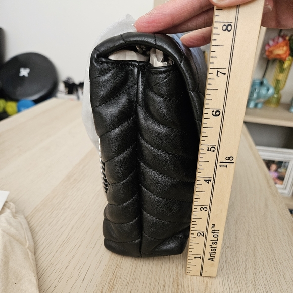 Tory Burch Black Kira Chevron Convertible Shoulder Bag - Picture 7 of 12